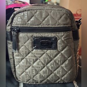 Steve Madden Quilted Olive Crossbody Bag